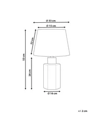 Table Lamp MARCELIN Porcelain White/ Blue_882992