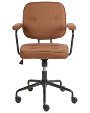 Desk Chair PAWNEE Fabric Golden Brown_1057338