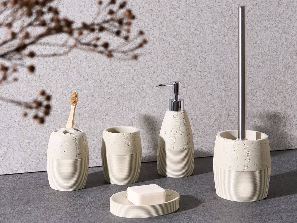 Set da 5 accessori per il bagno YARAPA Beige chiaro