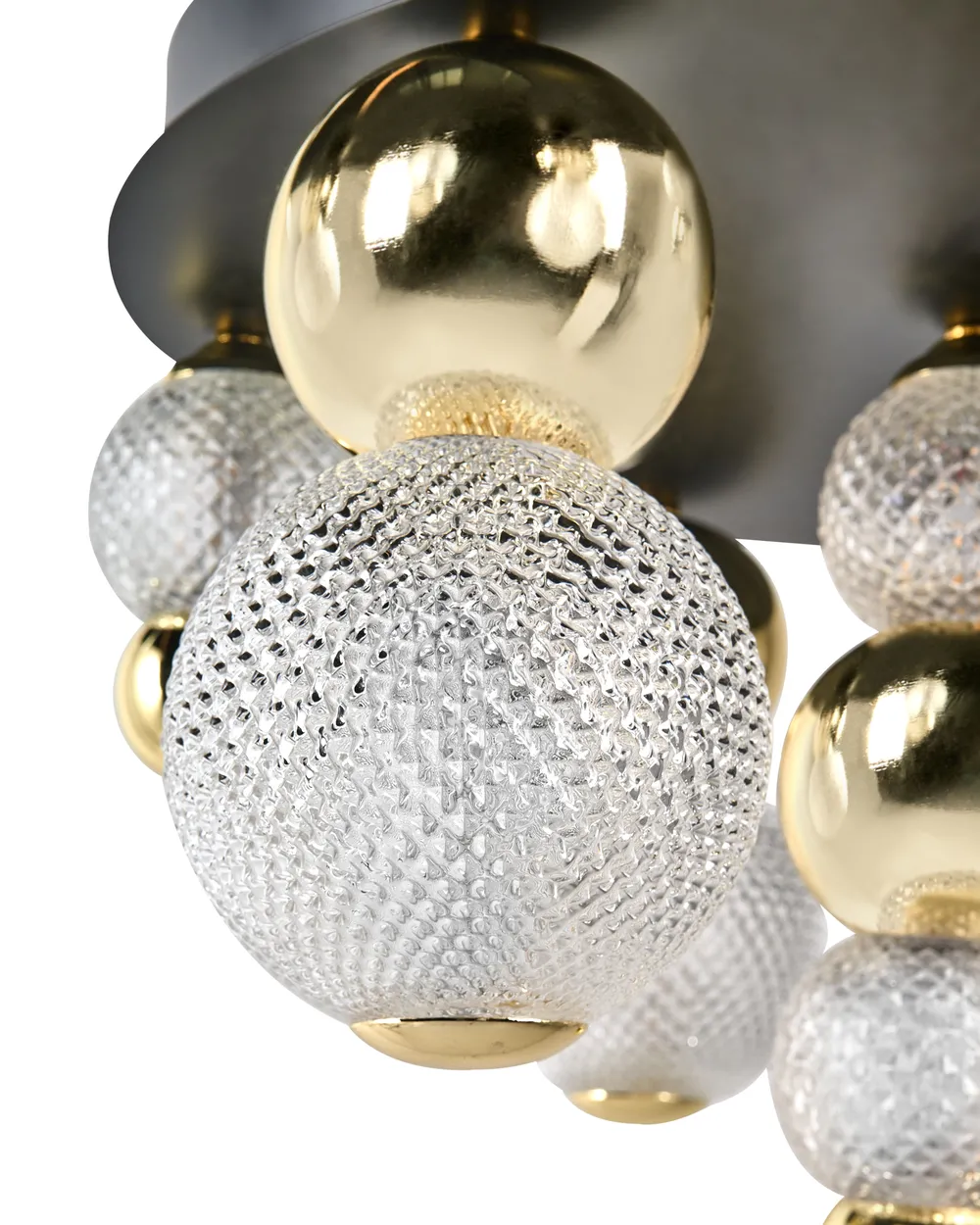Lampadario a LED SORA Vetro Oro_1034044