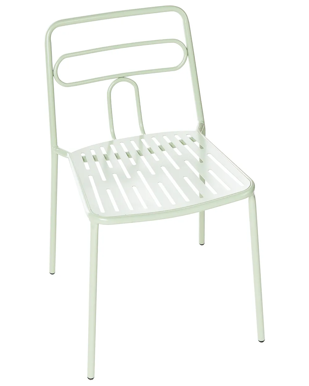Set di 2 sedie da giardino AGEROLA Metallo Verde chiaro_1049309