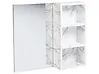 Armario de pared con espejo para baño JOINVILLE 60 cm x 54 cm Mármol blanco