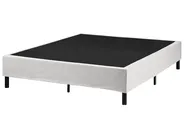 Divan Bed without Headboard Fabric COUNTESS 140 x 200 cm (EU Double) Light Grey_1054413