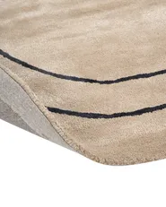 Teppich DIGRI Beige ø 200 cm Viskose_904734