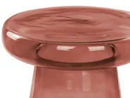 Set di 2 tavolini LAGUNA/CALDERA Vetro Rosso_883299
