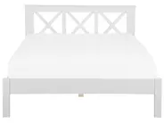 Bed Pine Wood TANNAY 180 x 200 cm (EU Super King) White_735696