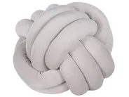 Throw Cushion MALNI 30 x 30 cm Velvet Light Grey Solid_790145
