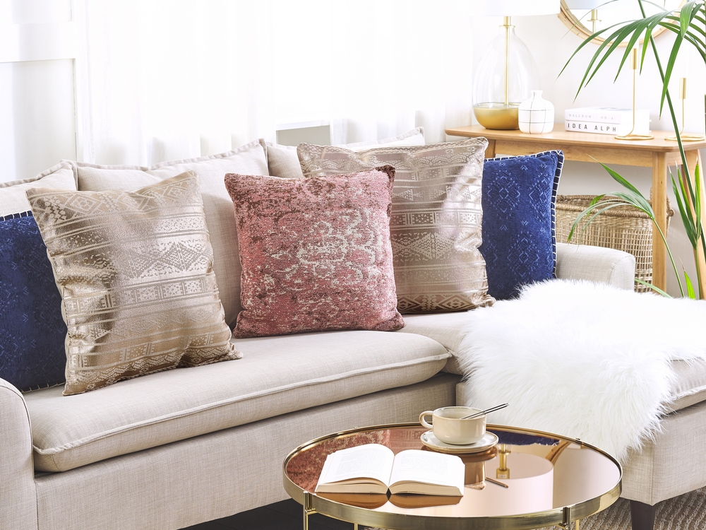 Geometric cushions rose gold new arrivals