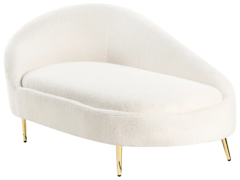 Left-Hand Chaise Longue VALREAS Boucle Off-White_969217