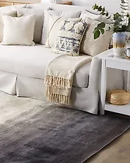 Tapis ERCIS Noir 200 x 200 cm Soie artificielle_1179186
