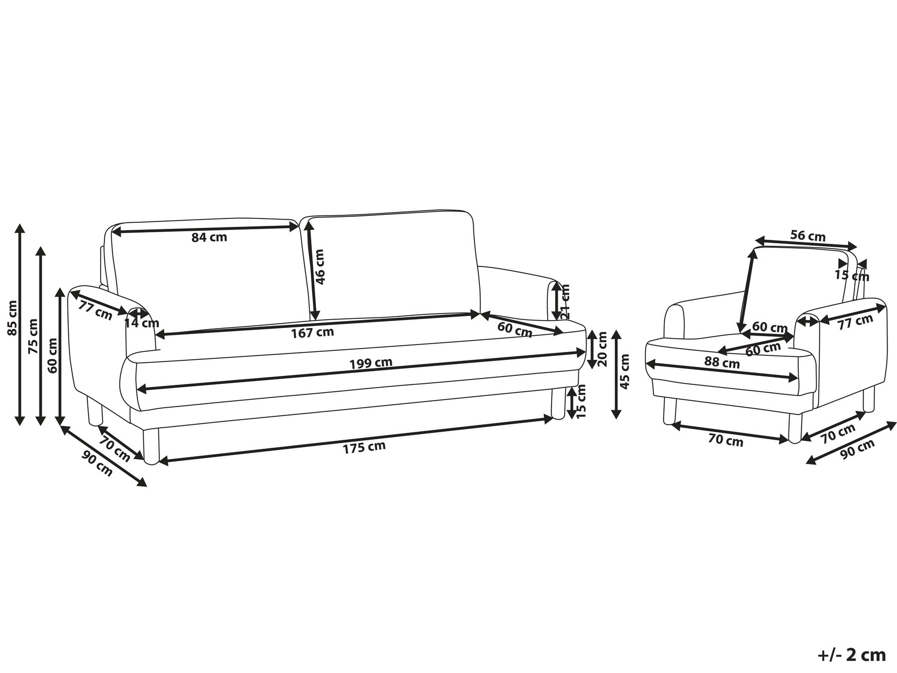 Boucle Living Room Set White TUVE_927386 Boucle Living Room Set White TUVE_927386