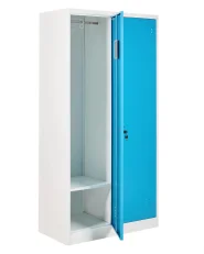 Double Door Storage Locker ATHLETE Metal White/ Blue_1011675