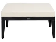 Garden Lounge Set with Table and Ottoman 3 Seater BRACCIANO Certified Acacia Wood Light Beige Left Hand_956340