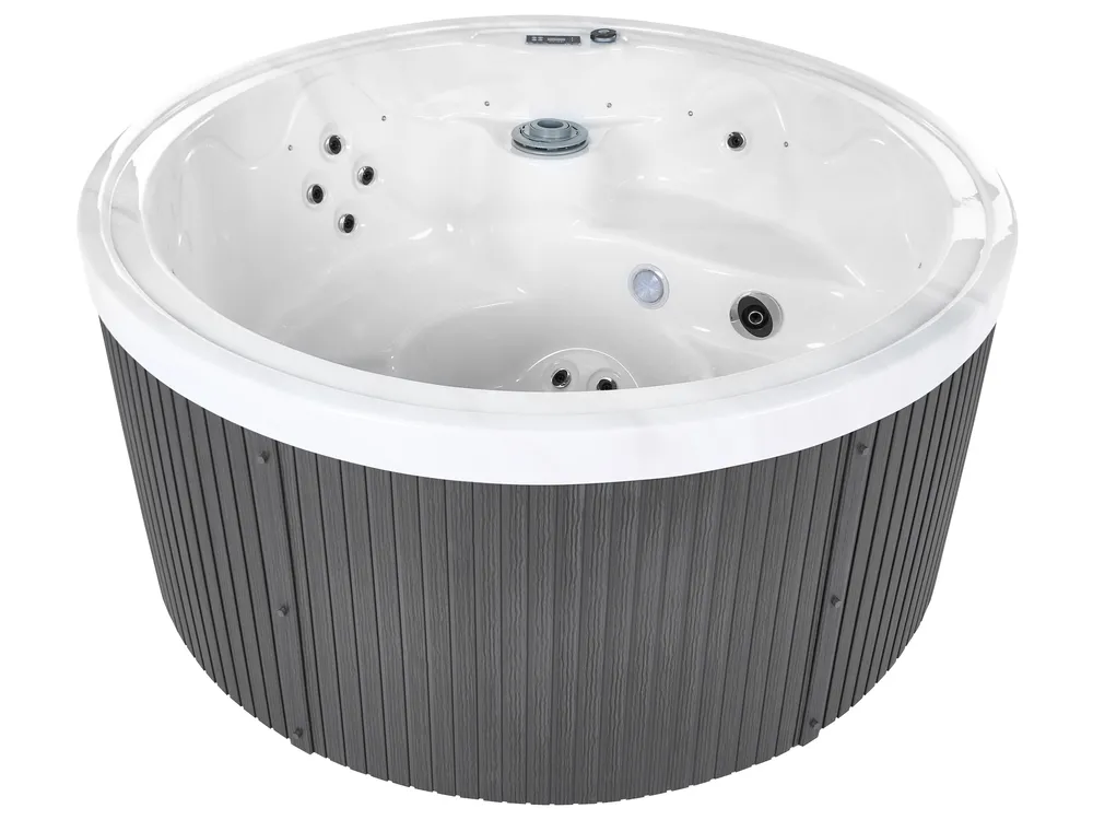 Vasca idromassaggio da esterno con LED MARFIL Grigio scuro_1069406