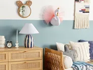 Kids Wall Decor Swan ODETTA 32 cm Cotton White_848335