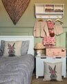 Set of 2 Cushions Rabbit Print 45 x 45 cm Taupe TULIPA_920314