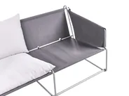 Sofa ogrodowa dla 2 osób PONTE Metal Szary_1013569