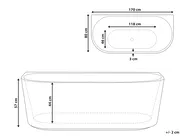 Bathtub SERENA 1700 x 800 mm White_1014084