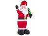 Aufblasbarer Weihnachtsmann mit LED-Beleuchtung rot 225 cm IVALO_812397