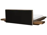 Łóżko LED Boucle ZEN 160 x 200 cm Jesion brązowy_1080011