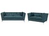 Velvet Sofa Set Teal Blue GAULA_720520