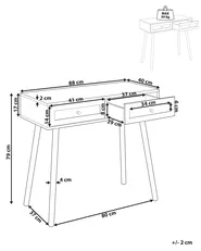 Console Table ODELL Light Brown_848859