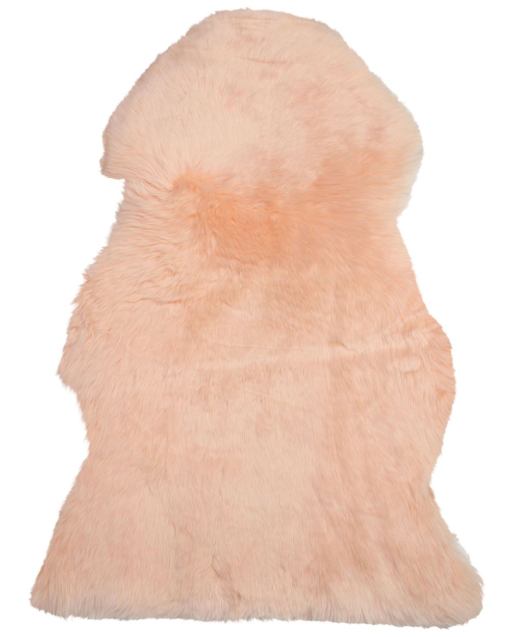 Déco en peau de mouton ULURU Rose pêche 65 x 110 cm