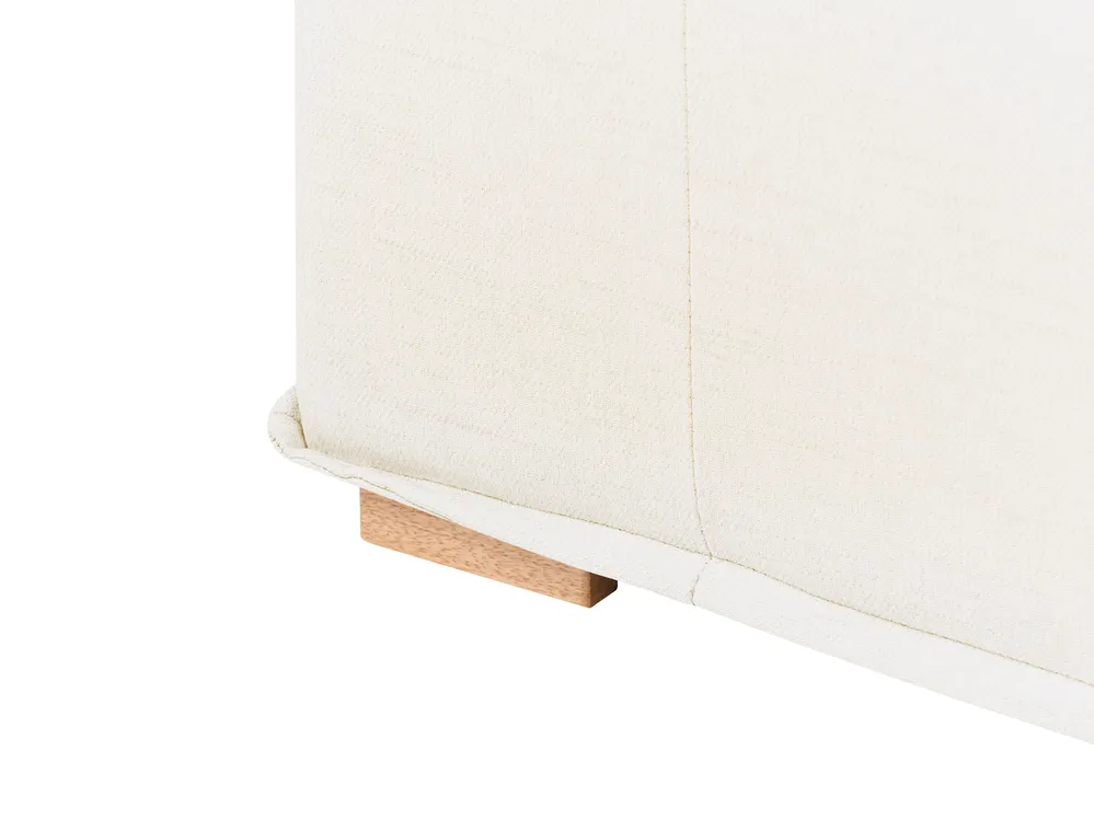 Modular Corner Sofa 5 Seater TIBRO Fabric Off-White Right Hand_1058213