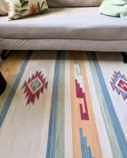 Tappeto APARAN Beige 200 x 300 cm Kilim Cotone_1036027
