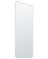 Lustro ścienne ABZAC 45 cm 145 cm Metal Złamana biel_900716