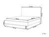 Velvet EU King Size Bed Off-White BAYONNE_901346