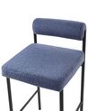 Set of 2 Boucle Bar Chairs Blue AMAYA_928359