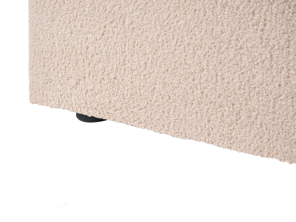 Ottoman Bed VION Boucle Beige 120 x 200 cm (EU Small Double)_1062911