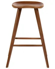 Set of 2 Bar Stools CANDO Brown_1065012