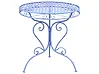 Table bistrot ALBINIA 70 cm 70 cm Métal Bleu