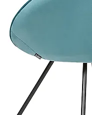Chaise de salle à manger FLOBY II Velours Bleu clair_1168258