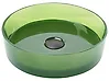 Lavabo sobre encimera TOLOSA ⌀ 36 cm Solid Surface Verde