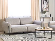 Sofa 3 Seater ASKIM Fabric Light Grey_917606