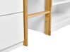 Wooden Kids Mid Sleeper Bed with Storage EU Single Size Light Wood SUSVILLE_935483