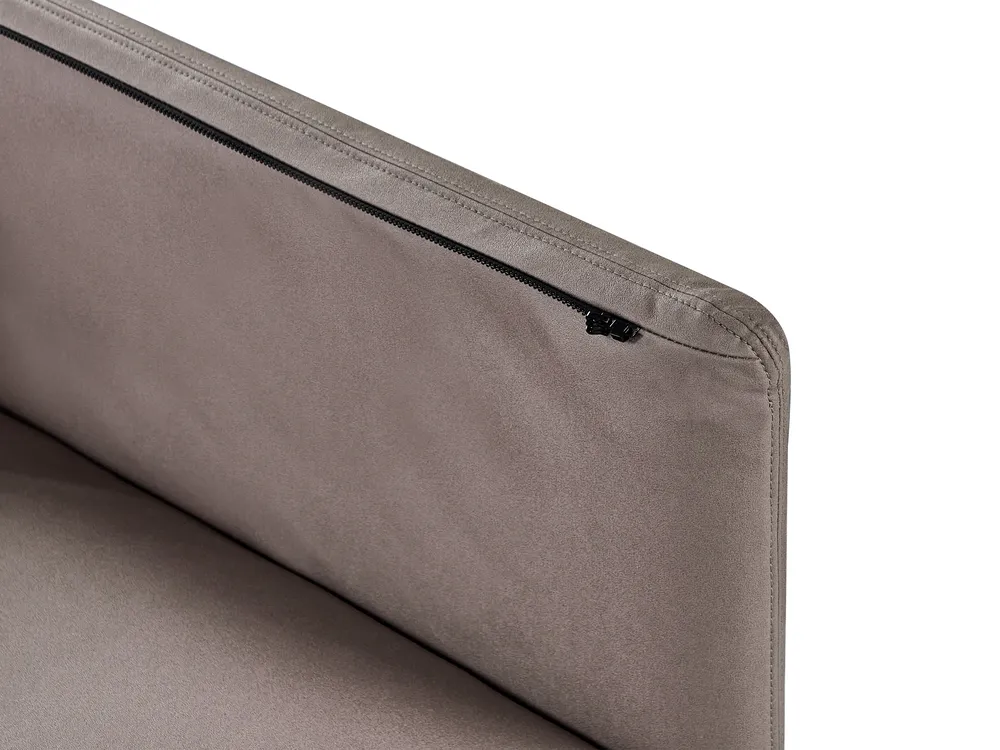 Sofa 3 Seater REVSNES Fabric Brown_965430