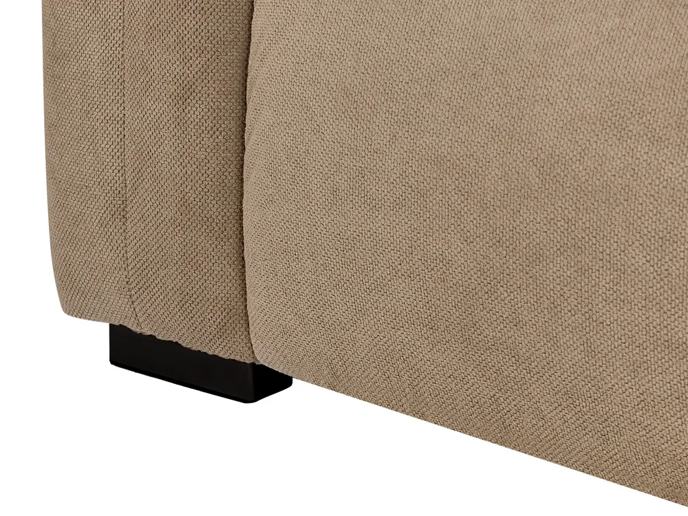 Sofa 3 Seater FAUSKAN Fabric Brown_969017