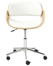 Sedia da scrivania PALATKA Pelle sintetica Bianco_963003