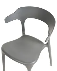 Set of 4 Garden Chairs GUBBIO Grey_862369