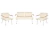 Loungeset 4-zits wit met beige MONTESILVANO_862675