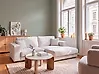 Corner Sofa LOFOTEN Fabric Off-White Left Hand