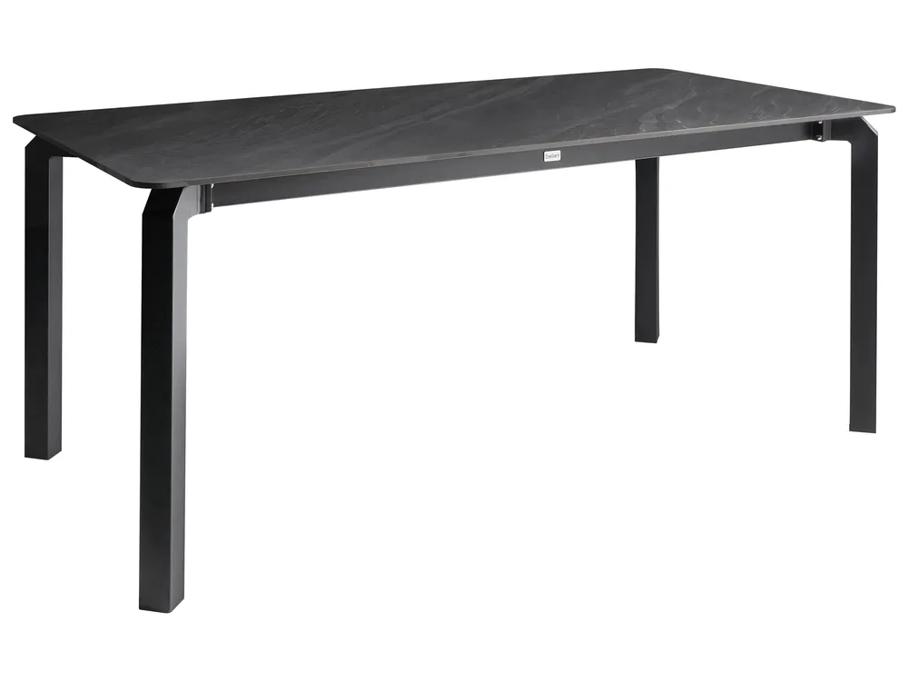 Conference Table FELETTO 90 cm 180 cm Stone Black Marble
