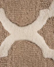 Rug ERBAA Beige 80 x 150 cm Wool_674679