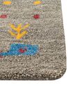 Vlnený koberec gabbeh 80 x 150 cm sivý SEYMEN_856064