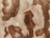 Conjunto de 2 cojines de piel sintética marrón 45 x 45 cm BAKIRA_917419