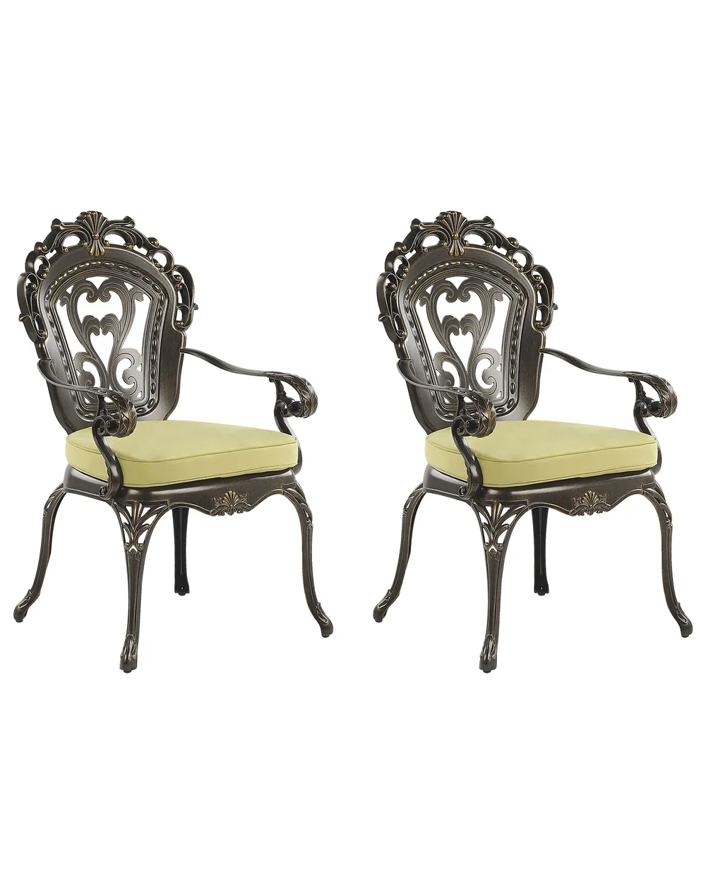 Cuscini Per Sedia Da Esterno GUEGLSA – Set Da 2, 35x35 Cm, Impermeabili E Antiscivolo Con Lacci, Per Cucina E Giardino (Nero)